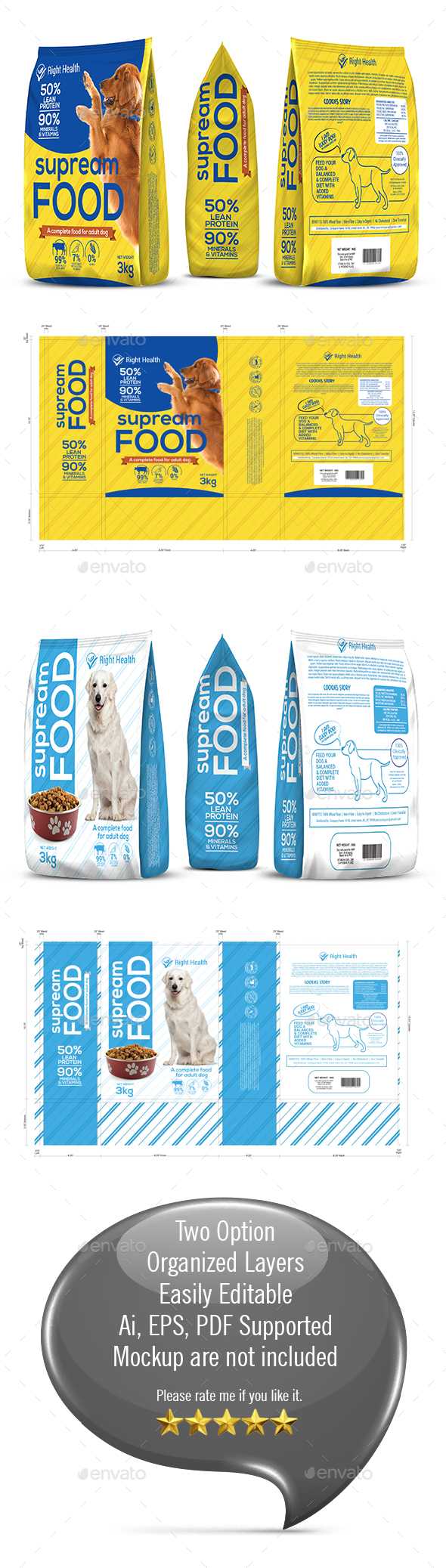 Wrap Stationery And Design Templates From Graphicriver Within Dog Treat Label Template