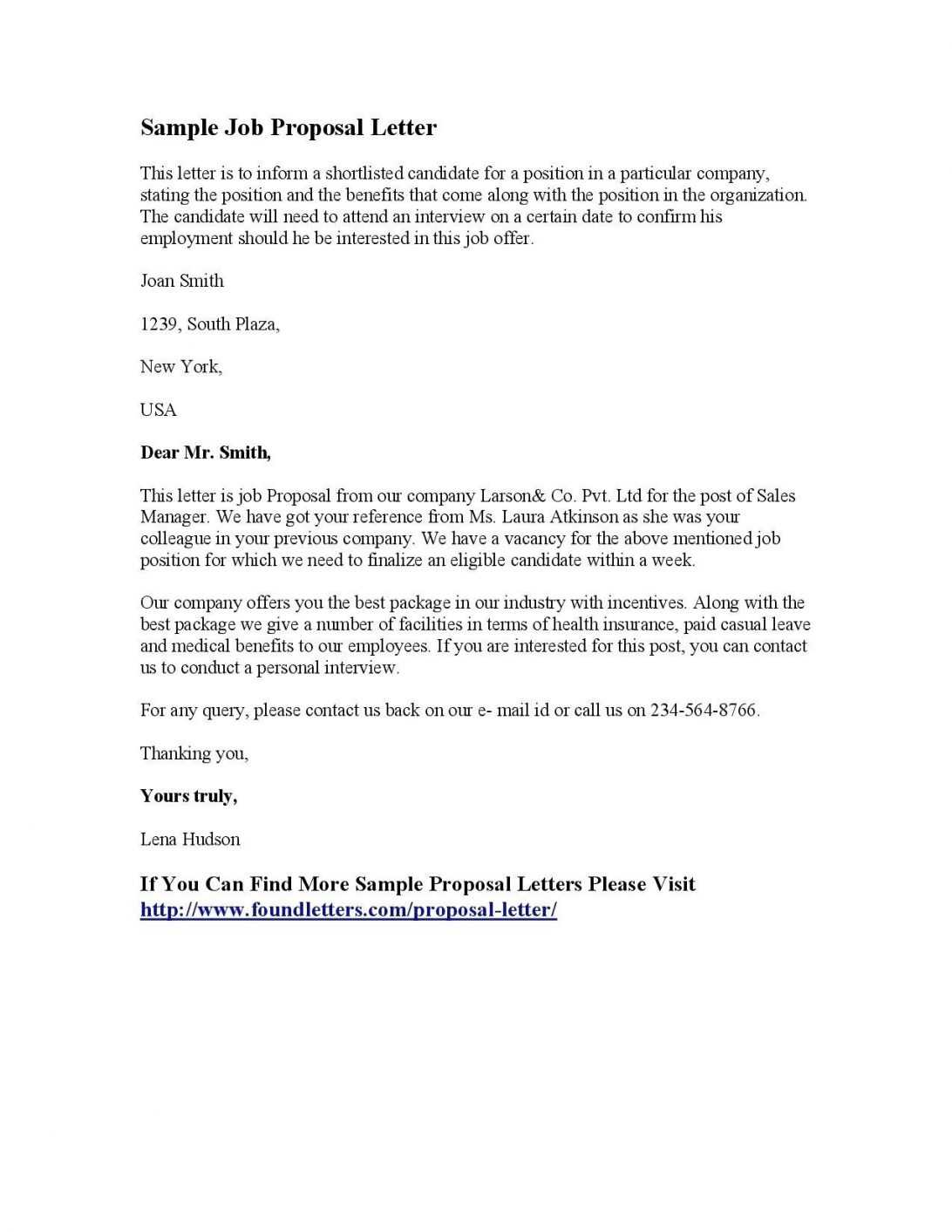 Writing Sample Template 015 Proposal Letter For Employment Regarding Employment Proposal Template